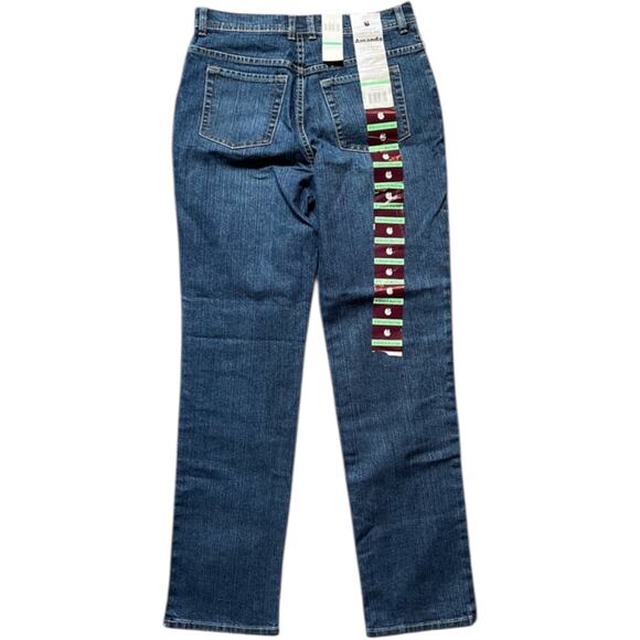 NWT Gloria Vanderbilt Jeans - Amanda Blue Straight Leg Classic Fit - 8 - Picture 2 of 12